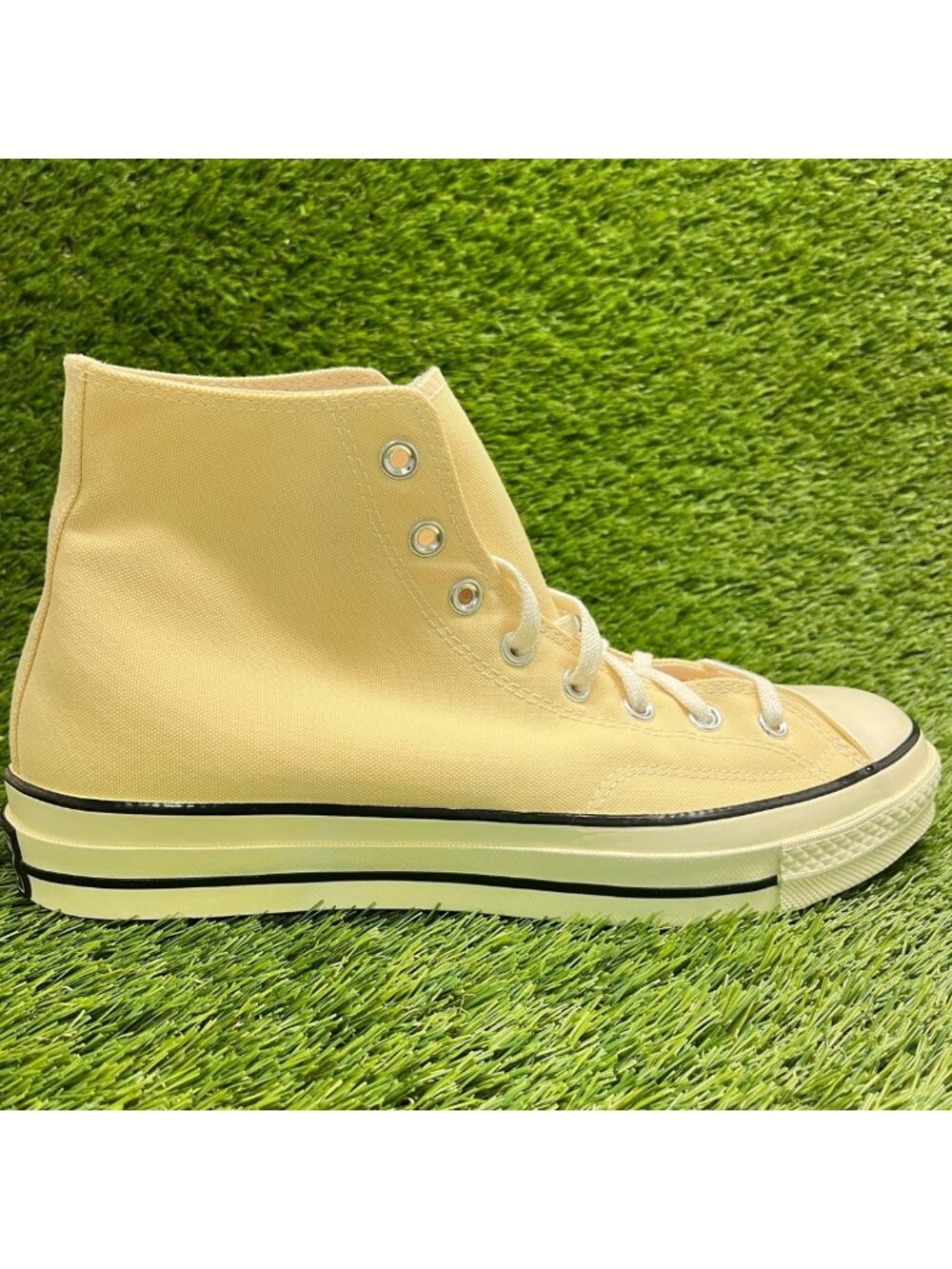 Converse Chuck 70 High Mens Size 11 Gray Lemon Athletic Canvas Shoes Sneakers